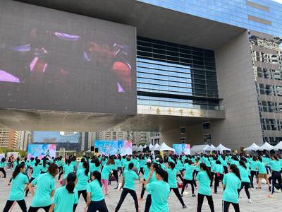 體壇》女力崛起新勢力 台中市府廣場首辦Women's Day 體壇》女力崛起新勢力 台中市府廣場首辦Women's Day