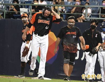 中職》腳傷退場 獅隊王牌羅昂「狀況不是很理想」
