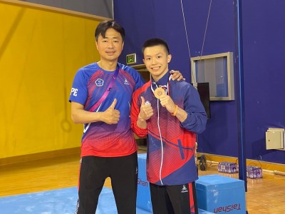 體操亞錦賽》台灣第2面獎牌出爐！北教大林冠儀摘吊環銅牌