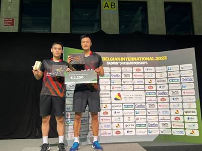 P:1:羽球》「驚奇男雙」張課琦／柏禮維勇奪合拍首冠 目標站上2024巴黎奧運