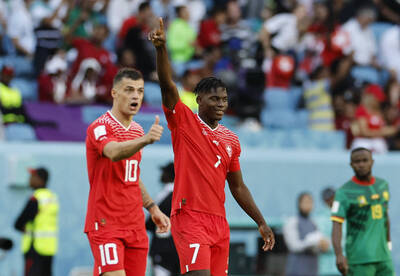 世足》恩波洛對家鄉踢進致勝球 瑞士1：0擊敗喀麥隆