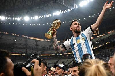足球》卡達世界盃奪冠一個月後 梅西發文想念阿根廷隊友