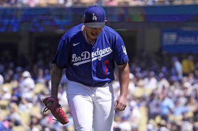 MLB》道奇主帥想看到的王牌本色！ 烏魯耶斯7局12K率隊飆8連勝