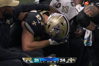 NFL》錯失大空檔追平達陣葬送比賽！聖徒近端鋒自責抱頭掩面（影音）