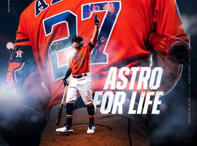 MLB》太空人5年39億續約！ 明星二壘手艾圖維有望終身太空人