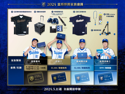 中職》2024富邦悍將家族會員招募起跑  「亞瑟傳奇」季票名額好評加開