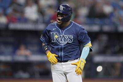 MLB》佩瑞德茲3分砲領銜 光芒主場擊敗遊騎兵中止2連敗