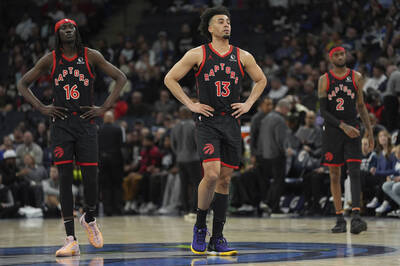 NBA》打到只剩8人能用 暴龍慘敗灰狼48分寫隊史最爛紀錄