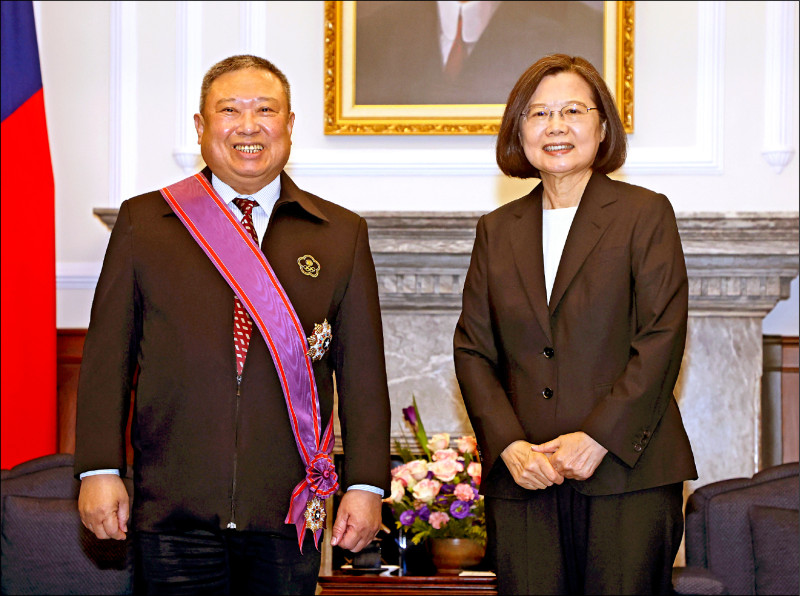 中華奧會主席林鴻道 獲總統頒授一等景星勳章