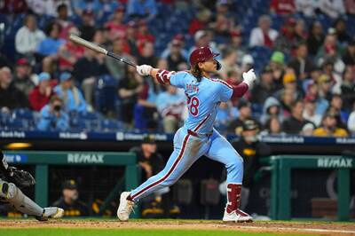 MLB》3人開轟包辦全部分數 費城人4連戰首場轟垮海盜收2連勝