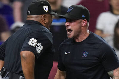 MLB》抗議罕見換投爭議遭驅逐 馬林魚主帥不解：太離譜了！