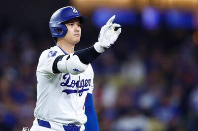 MLB》大谷翔平2打數繳白卷吞2K 台裔好手一棒中斷道奇隊史最長紀錄