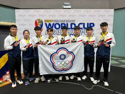 藤球》世界盃D1級雙人賽、三人賽  台灣男子勇奪雙銀創隊史紀錄