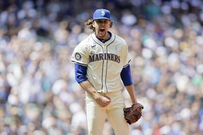 MLB》水手強投8局送9K無失分！系列賽橫掃衛冕軍、坐穩美西龍頭