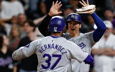 MLB》奇蹟逆轉秀！道奇寫史無前例紀錄 T.赫南德茲：當下只想追平