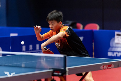 桌球》「3洪爆發」!智淵桌球館小將洪哲硯奪下香港站U15男單冠軍