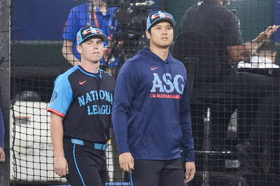 MLB明星賽》大谷翔平開轟、鐵捕史密斯敲安！ 道奇雙星共寫罕見紀錄