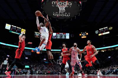 NBA》SGA轟35分一數據領先群雄 雷霆終結拓荒者4連勝