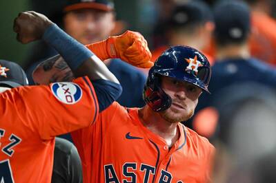 MLB》補強左打與外野深度 太空人以1年120萬美元簽回加梅爾