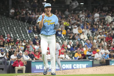 MLB》釀酒人大物初登板5局無安打！火球連發最快164.5KM（影音）
