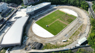 基隆市立田徑場工程進度6成1 明年8月啟用