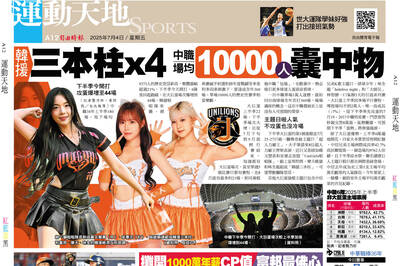 韓援三本柱x4 中職場均10000人囊中物