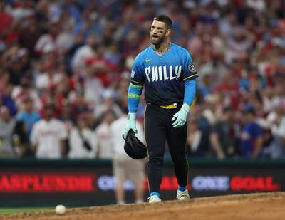 MLB》有出棒嗎？費城人強打哈波不滿判決被驅逐出場