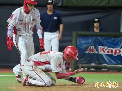 悚！味全大物新秀曾聖安恐怖滑壘畫面曝 衝本壘手指變形送醫