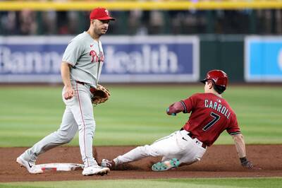 MLB》隊史首位「30轟30盜」！響尾蛇混血球星卡洛爾俊足豪打寫紀錄