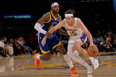 NBA熱身賽》「鄉村曼巴」里維斯砍21分 湖人力退勇士首勝開張 NBA熱身賽》「鄉村曼巴」里維斯砍21分 湖人力退勇士首勝開張