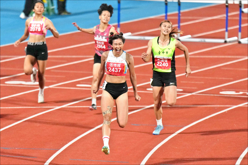 超風速來亂 未成正式紀錄》張博雅100公尺跨欄 12秒94二連霸