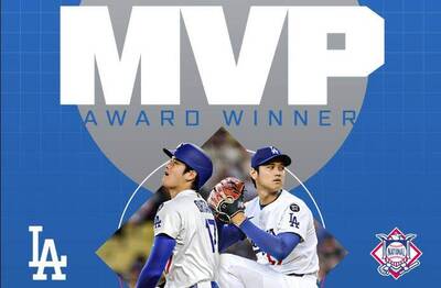 MLB》創史無前例二刀流紀錄！大谷翔平奪第4座MVP 