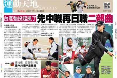 台產強投起風了 先中職再日職二部曲