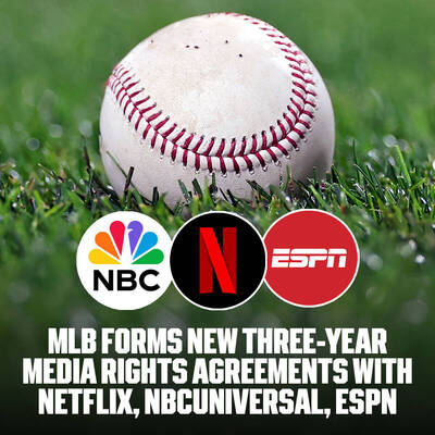 MLB》轉播權大風吹 Netflix等3大平台簽下3年合約