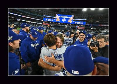 MLB》史上最棒的擁抱！道奇御用攝影師曝光克蕭與山本由伸動人畫面