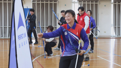 清大推廣「頑箭動動」運動邀奧運得牌選手袁叔琪和林詩嘉指導
