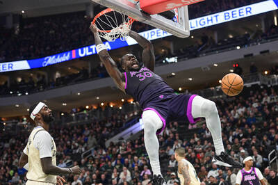 NBA》最多領先41分！少了兩大主將的灰狼 打爆有字母哥的公鹿