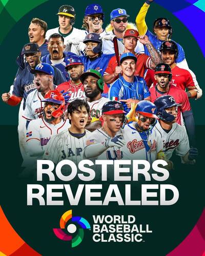 經典賽》沒有漏掉台灣！張育成登上官方宣傳照 同框大谷翔平