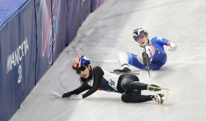 冬奧》美速滑選手摔跤害到南韓 遭韓國網友痛罵後關閉留言