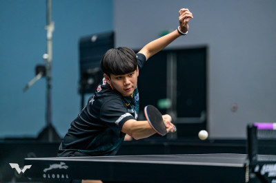 桌球》桌球賽打出羽球比數 18歲洪敬愷生涯大滿貫首勝到手