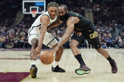 NBA》哈登加盟後無敵 騎士痛宰籃網收6連勝