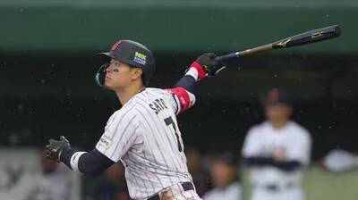 經典賽》衛冕軍火力全開！佐藤輝明猛打賞灌5打點、森下翔太開轟4打點 日本隊首場實戰痛宰軟銀