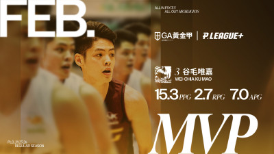 PLG》不是盧峻翔了！谷毛唯嘉生涯首次獲選單月MVP