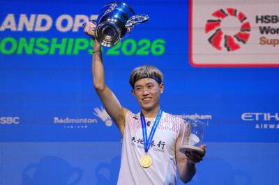 P:2:羽球》最新世界排名出爐！「左手重砲」林俊易全英賽奪冠後攀新高