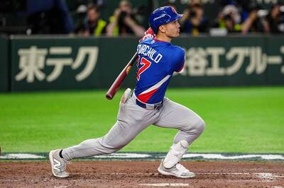MLB》力拚大聯盟開季！ 台灣混血強打「費仔」扛先發第4棒敲安