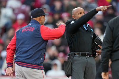 MLB》主審單場遇8次挑戰！紅襪教頭被趕出場後這麼說......