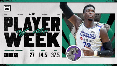 P:2:TPBL》重返桃園巨蛋強勢主宰禁區 迪亞洛助雲豹封王勇奪單週MVP