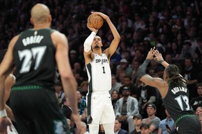 NBA季後賽》最多領先37分！馬刺打爆灰狼 闖西部決賽挑戰雷霆