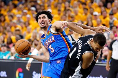 NBA季後賽》大場面！雷霆板凳殺出奇兵 客場打敗馬刺2：1領先