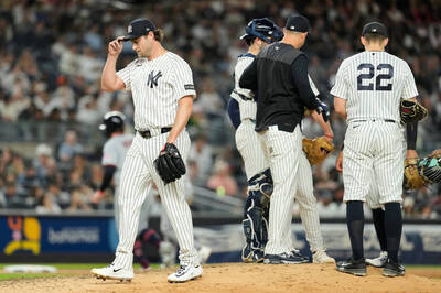 MLB》「費仔」連2場板凳！ 洋基王牌柯爾挨3轟失4分吞本季首敗